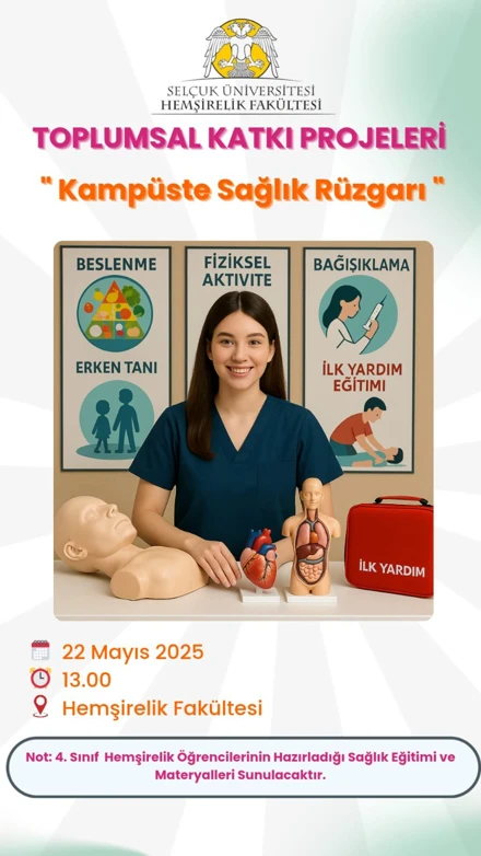 Toplumsal Katkı Projeleri “ Kampüste Sağlık Rüzgarı”  Etkinliği 